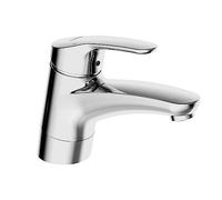 Hansa Armaturen Mitigeur de lavabo HansaMix 01182183 chrome sans vidage frein à eau bec pivotant