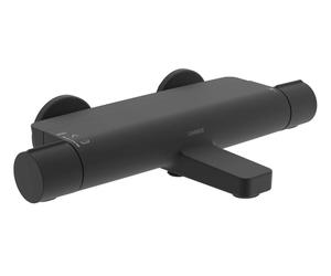 Hansa Optima - Mitigeur thermostatique de baignoire, noir mat 6513220133