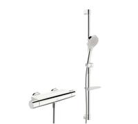 Hansa Optima - Set de douche avec thermostat, 3 jets, chrome 48130331