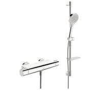 Hansa Optima - Set de douche avec thermostat, 3 jets, chrome 481303310009