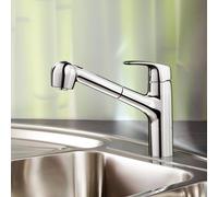 Hansa Pinto Mitigeur de cuisine pivotant, avec douchette extractible, 45182283,