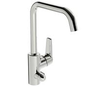 Hansa Polo - Mitigeur d'évier avec vanne d'arrêt de la lave-vaisselle, chrome 51602293