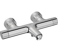 Hansa Prisma - Mitigeur thermostatique de baignoire, acier brossé 5810230180