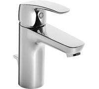 Hansa Robinet d'évier XL Hansapinto DN15 + bouchon (métal) et actionneur à tirette - 6 l/min - Profondeur : 115 mm - 45012283