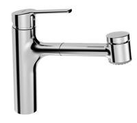 Hansa Ronda - Mitigeur d’évier avec douchette extractible, chrome 03382273