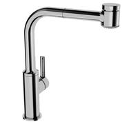 Hansa Ronda - Mitigeur d’évier avec douchette extractible, chrome 54912283