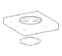 Hansa rosace 75 x 75 mm complète 59913879