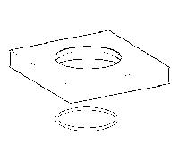 Hansa rosace 75 x 75 mm complète simple - 59914212 solution