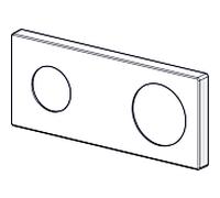 Hansa rosace chromé 175 x 75 mm chromé 59913868