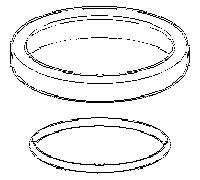 Hansa rosace complète pour solution simple d: 72 59913277 mm