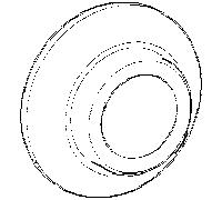 Hansa rosace d: 55 mm chromé 59913443 chr