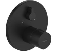 Hansa Set de montage final HANSAHOME Thermostat de bain/douche à encastrer, noir mat