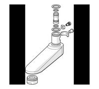 Hansa bec complet 59910419 96 mm, chromé