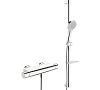 Hansa Optima - Set de douche avec thermostat, 3 jets, chrome 48130331