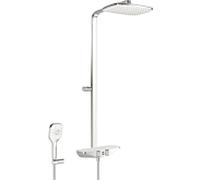 Hansa Emotion - Le set de douche Wellfit avec thermostat, 36x22 cm, blanc/chrome 5865017282