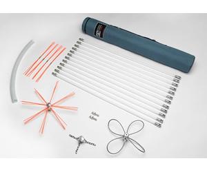 HANSA Tornado PRO Système de nettoyage rotatif de cheminée, système de ramonage rotatif, kit de nettoyage de cheminée à balayage motorisé, ensemble pour le nettoyage professionnel de cheminée (12)