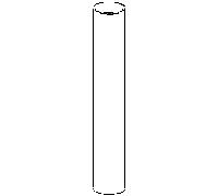 Hansa tube de douche 150 mm d:26 mm 59913877 59913877 G1/2 x G1/2 chr
