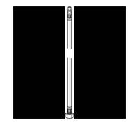 HANSA Tuyau de pression Hansa M8 x 1 - G3/8Zoll 550mm Quantité:1