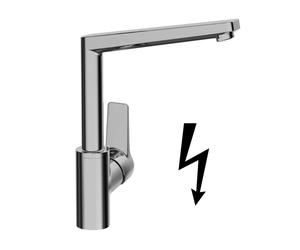 Hansa Twist - Mitigeur d’évier, pour chauffe-eau instantané, chrome 09221103