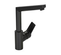 Hansa Twist - Mitigeur de lavabo avec bec pivotant, noir mat 0955220333