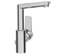 Hansa Armaturen Mitigeur de lavabo Hansa Twist chrome 09542203 avec garniture de vidage 130 mm