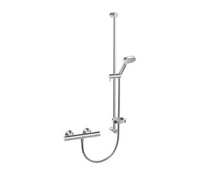 Hansa Unita - Set de douche avec thermostat, ECO, chrome 48130131