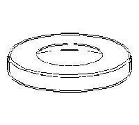 HANSA Rosace à vis Hansa M70 x 1 d= 72mm Quantité:1
