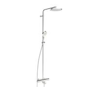Hansa Viva - Set de douche avec thermostat de baignoire, diamètre 3 cm, 3 jets, chrome 65162201