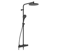 Hansa Viva - Set de douche avec thermostat, diamètre 3 cm, 3 jet, noir mat 6515920133