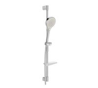 Hansa Viva - Set pomme de douche, barre et flexible, 3 jets, acier brossé 4416021080