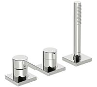 Hansa Loft - Mitigeur pour montage sur bord de baignoire, installation 3 trous, chrome 57799483