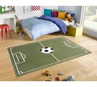 HANSE Home Adventures - Tapis de Jeu Moderne pour Enfant - Motif Football - pour Chambre d'enfant - 120 x 170 cm - Vert