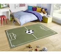 HANSE Home Adventures - Tapis de Jeu Moderne pour Enfant - Motif Football - pour Chambre d'enfant - 160 x 220 cm - Vert