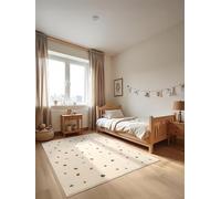 Hanse Home Adventures Tapis pour Enfant - Tapis de Jeu à confettis à Pois, Design Moderne, Tapis de Jeu, Tapis d'éveil pour garçon et Fille, pour Chambre d'enfant, Chambre d'adolescent, Salon - Crème