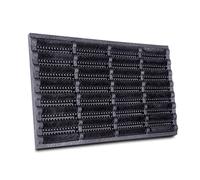Hanse Home Brushes Paillasson coco et caoutchouc, 40 x 60 cm, antidérapant, pour l'intérieur et l'extérieur, avec brosses en noix de coco, résistant aux intempéries, pour l'extérieur - Noir