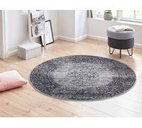 HANSE Home Gloria - Tapis Oriental Rond - Diamètre : 160 cm - Tapis de Salon Multicolore Vintage - Motif Oriental pour Couloir, Salle à Manger, Chambre à Coucher, Chambre d'enfant, Salon, Cuisine -
