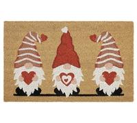 Hanse Home GNOME Heart Paillasson de Noël antidérapant et Anti-salissures en Fibre de Coco pour l'intérieur et l'extérieur Couvert 40 x 70 cm