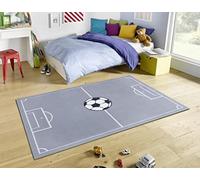 HANSE Home Home Adventures Tapis de Football, à Poils Courts, pour garçon et Fille, Tapis de Jeu, Moderne, pour Chambre d'enfant, Salle de Jeux, 120 x 170 cm, Souris