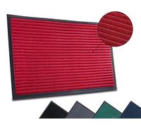 HANSE Home Paillasson pour l'intérieur et l'extérieur (S à XXL), antidérapant, Lavable et résistant aux intempéries, Fin, pour l'entrée et l'extérieur, 40 x 60 cm, Rouge