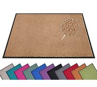 Hanse Home Paillasson (S-XXL), 90 x 150 cm, 12 Couleurs, pour l'extérieur, Lavable, résistant aux intempéries, antidérapant, pour l'entrée et l'extérieur, Caramel