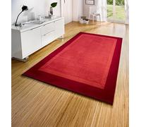 HANSE Home Plante 200 x 290 cm - Tapis Doux à Poils Courts au Design Moderne pour couloir, Coucher, Chambre d'enfant, Salle de Bain, salon, Cuisine décorative, Rouge, Polypropylène, 200x290 cm