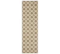 HANSE Home Tapis de Couloir Glam - 80 x 500 cm - Doux - À Poils Courts - Design géométrique - pour Couloir, Chambre à Coucher, Chambre d'enfant, Salle de Bain, Salon, Cuisine - Marron