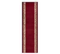 HANSE Home Tapis de Couloir Plant - 80 x 400 cm - Tapis Doux à Poils Courts - Design rétro Vintage - pour Couloir, Chambre à Coucher, Chambre d'enfant, Salle de Bain, Salon, Cuisine - Rouge