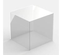 Hansen, vitrine en acrylique, carrée, 40 x 40 x 30 cm | Couvercle, vitrine de protection, couvercle anti-poussière, présentoir pour maquettes, vitrine pour expositions