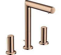 Hansgohe AXOR Uno, robinetterie de lavabo 3 trous 200 avec poignée zéro et vidage à tirette, saillie 183mm, 45133300, Couleur: Rouge poli or
