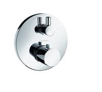 Hansgrohe 15701000 Ecostat Set de finition pour S Chromé pour mitigeur thermostatique encastré avec robinet d'arrêt