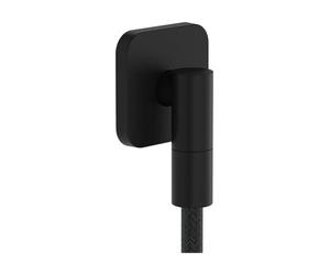 hansgrohe 28884670 FixFit Fine Q Wandanschluss mit Rückflussverhinderer Raccordement Mural, Noir Mat