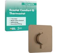 hansgrohe 33712140 Ecostat Comfort Q Thermostat encastré pour 1 Fonction Bronze brossé