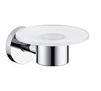 hansgrohe 40515000 Porte-savon chromé chromé, avec coupelle en crystal