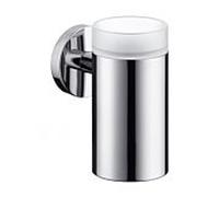 hansgrohe 40518000 Porte-verre chromé chromé, avec verre en christal